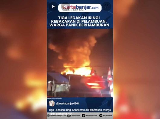 VIDEO - Tiga Ledakan Iringi Kebakaran di Pelambuan, Warga Panik Berhamburan