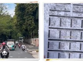 HEBOH! Jalan Raya Banjarmasin Mendadak Hujan Kertas, Netizen: "Kertas Ulangan Tadi Pinanya"