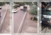 REKAMAN CCTV Ungkap Laka di Kandangan, Pikap Pengangkut Ayam Ugal-Ugalan Lalu Hantam Tiang Listrik