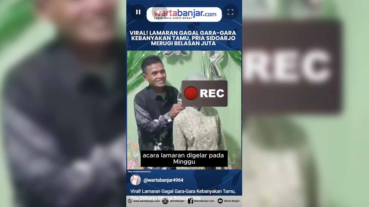 VIDEO - Viral! Lamaran Gagal Gara-Gara Kebanyakan Tamu, Pria Sidoarjo Merugi Belasan Juta