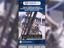 VIDEO - Viral! Pencuri Nekat Gasak Kursi Besi di Medan Saat Toko Tutup