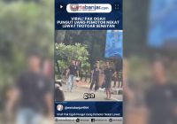 VIDEO - Viral! Pak Ogah Pungut Uang Pemotor Nekat Lewat Trotoar Senayan