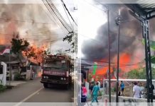 BREAKING NEWS! Kebakaran Hebat di Belakang Pasar Paringin, 5 Rumah Ludes, 6 Keluarga Kehilangan Tempat Tinggal