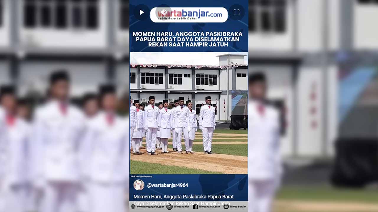VIDEO - Momen Haru, Anggota Paskibraka Papua Barat Daya Diselamatkan Rekan Saat Hampir Jatuh