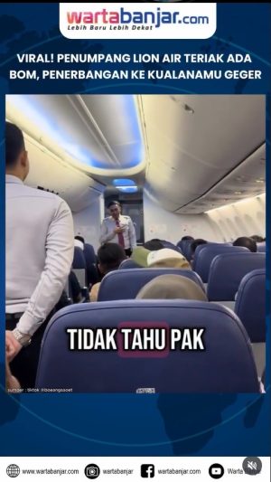 VIDEO - Viral! Penumpang Lion Air Teriak Ada Bom, Penerbangan ke Kualanamu Geger