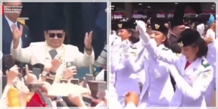 MOMEN Presiden Prabowo Ikut Bergoyang di Istana Merdeka, Lagu “Tabola Bale” Jadi Populer di HUT ke-80 RI