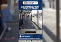 VIDEO - Pencuri Berkedok Tamu Gegerkan Sungai Andai, Dua Rumah Dibobol