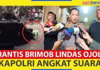 VIDEO - MENCEKAM! Detik-Detik Rantis Brimob Lindas Ojol, Kapolri & Kapolda Metro Angkat Suara