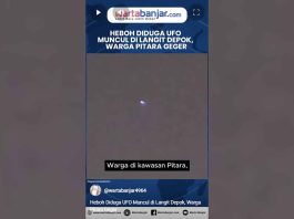 VIDEO - Heboh Diduga UFO Muncul di Langit Depok, Warga Pitara Geger