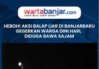 VIDEO - HEBOH! Aksi Balap Liar di Banjarbaru Gegerkan Warga Dini Hari, Diduga Bawa Sajam
