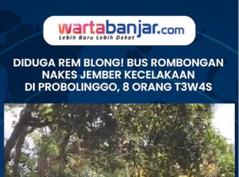 VIDEO - Diduga Rem Blong! Bus Rombongan Nakes Jember Kecelakaan di Probolinggo, 8 Orang T3w4s