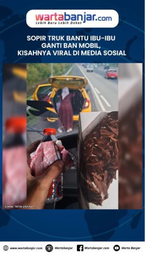 VIDEO - Sopir Truk Bantu Ibu-ibu Ganti Ban Mobil, Kisahnya Viral di Media Sosial