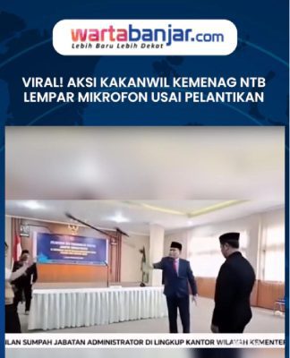 VIDEO - VIRAL! Aksi Kakanwil Kemenag NTB Lempar Mikrofon Usai Pelantikan