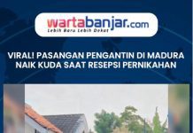 VIDEO - Viral! Pasangan Pengantin di Madura Naik Kuda saat Resepsi Pernikahan