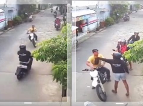 VIRAL! Nyaris Senggolan, Abang Jago Ngamuk Hajar Warga di Perumahan Ciriung Bogor, Netizen Geram!