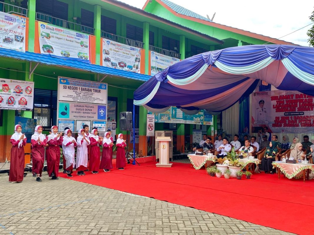Pemkab HST Sambut Tim Verifikasi Lomba Sekolah Sehat Tingkat Provinsi di Barabai