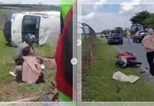 BREAKING NEWS! Kecelakaan Maut Jalan A Yani, Blindvan Vs Motor hingga Pagar Bandara Syamsudin Noor Jebol