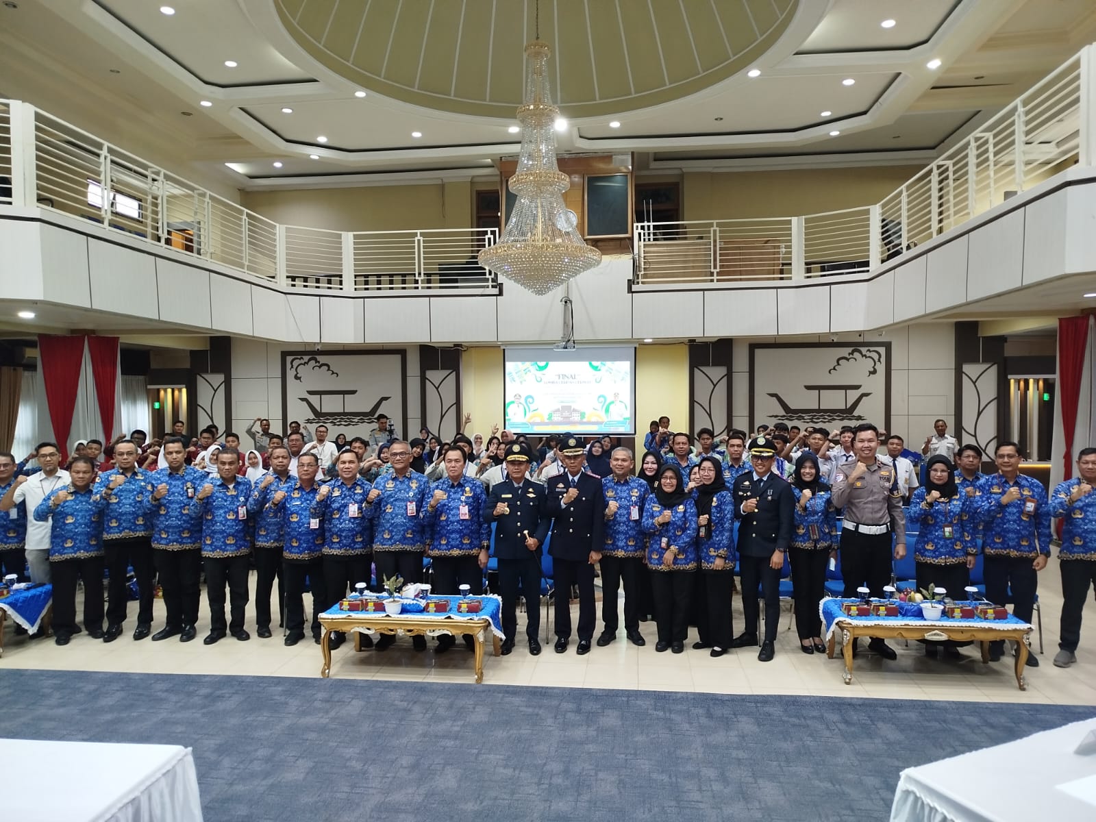 Lomba cerdas cermat di Aula Kayuh Baimbai sudah dimulai