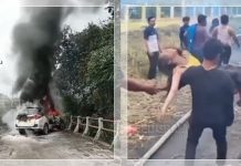 MISTERIUS! Eks Polisi dan Teman Wanita Nyaris Tewas Terbakar dalam Mobil Putih, Ini Kata AKP Budi