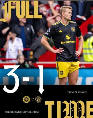 Brentford Taklukkan Manchester United 3-1, Penalti Bruno Fernandes Gagal