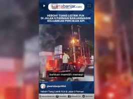 VIDEO - Heboh! Tiang Listrik PLN di Jalan S Parman Banjarmasin Keluarkan Percikan Api
