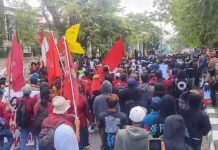 Massa Aksi Mulai Menuju DPRD Kalsel, Pengalihan Arus Bakal Diberlakukan