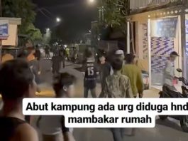 Geger Warga Kampung Baruh Jaya Cari Orang Diduga Akan Bakar Rumah