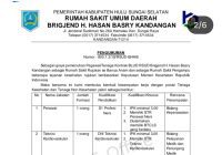 Dibuka! Rekrutmen Pegawai Kontrak RSUD Brigjend H Hasan Basry Kandangan