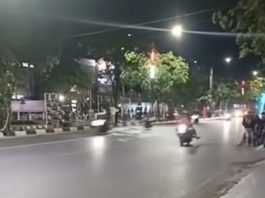 Balapan Liar di Jalan A Yani Banjarmasin