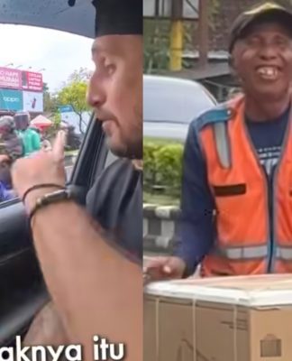 Konten Kreator Bule Ladislao Beri Mesin Cuci ke Juru Parkir di Martapura