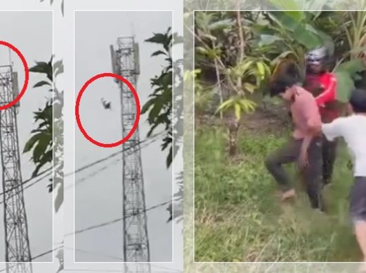 SAKTI MANDRAGUNA! Pemuda Lompat dari Tower BTS 35 Meter di Sambas, Selamat Tanpa Luka Serius