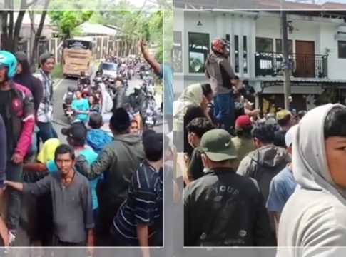 WARGA MENGAMUK! Kafe di Wonosobo Dibakar Usai Serda TNI Tewas Dibacok