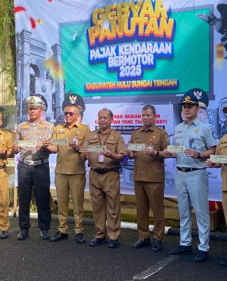 Gelar Apel Gabungan dan Gebyar Panutan Pajak Kendaraan, Pemkab HST Dorong Budaya Taat Pajak