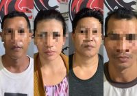 Dua Tukang Bangunan dan Sepasang Suami Istri Terlibat Peredaran Sabu Digiring ke Mapolres Tabalong