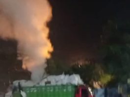 Api Berkobar Tengah Malam di Terminal Dekat Pelabuhan Trisakti Banjarmasin, Truk Bermuatan Diduga Paket Terbakar