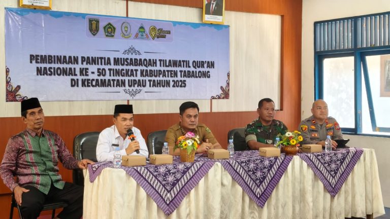 Didapuk Sebagai Tuan Rumah MTQ Nasional ke 50 Tingkat Kabupaten Tabalong, Kecamatan Upau Lakukan Pemantapan Panitia