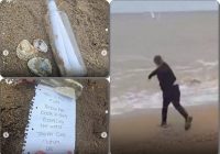 MENGGETARKAN JIWA! Botol Berisi Abu dan Pesan ‘Ini Ibuku’ Ditemukan di Pantai Inggris, "Cinta Abadi dalam Ombak"