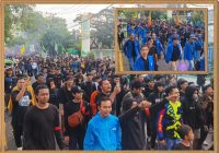 RIBUAN MASSA Aksi Demo di DPRD Kalsel Bubarkan Diri dengan Damai, Tanpa Kericuhan!