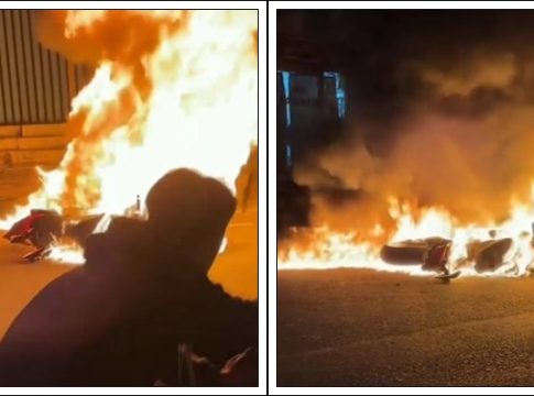 DUCATI VS HONDA SPACY! Ibu Muda Tewas Seketika &amp; Osama Masuk RS, Motor Sport Ludes Terbakar