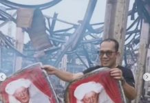 PASAR KOTABARU Digoyang Si Jago Merah, Foto Guru Sekumpul Tetap Utuh Bikin Warga Terharu