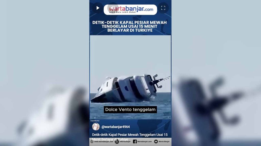 kapal mewah tenggelam