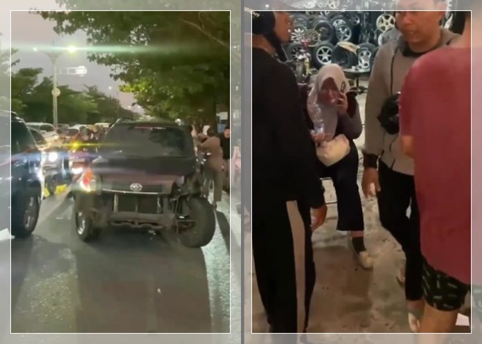 Kecelakaan Motor vs Mobil di Jalan A Yani KM 12 Martapura, Kedua Kendaraan Ringsek