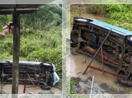 WASPADA HUJAN! Mobil MPV Hijau Terjun Bebas ke Sungai Kering di Desa Banyu Tajun Tabalong!