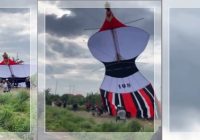 SPEKTAKULER! “Naga Geni” Mengudara, Biaung Kite Festival XVII 2025 Gemparkan Pantai Padanggalak Bali