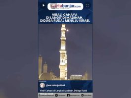 VIDEO - Viral! Cahaya di Langit di Madinah, Diduga Rudal Menuju Israel