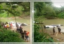 GEGER! Mobil Tiba-Tiba Nyemplung ke Sungai Kandangan HSS, Netizen Panik Cari Info Korban