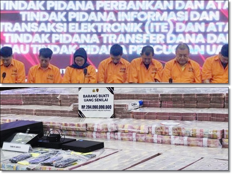 Bareskrim Bongkar Sindikat Bobol Rekening Dormant, Barbuk Rp 204 M Ditumpuk Seperti Gunung Uang!