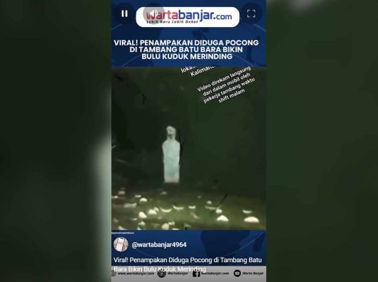 VIDEO - Viral! Penampakan Diduga Pocong di Tambang Batu Bara Bikin Bulu Kuduk Merinding