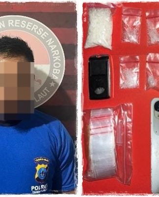 Jaringan Narkoba di Tanah Laut Terbongkar! Kurir Ditangkap dengan Belasan Paket Sabu Siap Edar