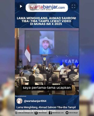 VIDEO - Lama Menghilang, Ahmad Sahroni Tiba-tiba Tampil Lewat Video di Munas IMI X 2025